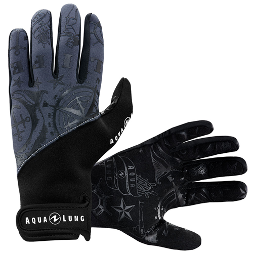ADMIRAL III GLOVES 2MM BLK/GRY XS